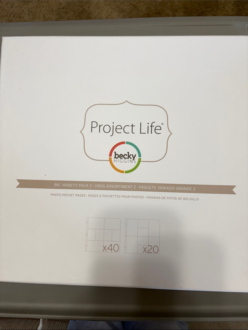 Project Life Photo Pocket Pages by Becky Higgins - White Variety Pack